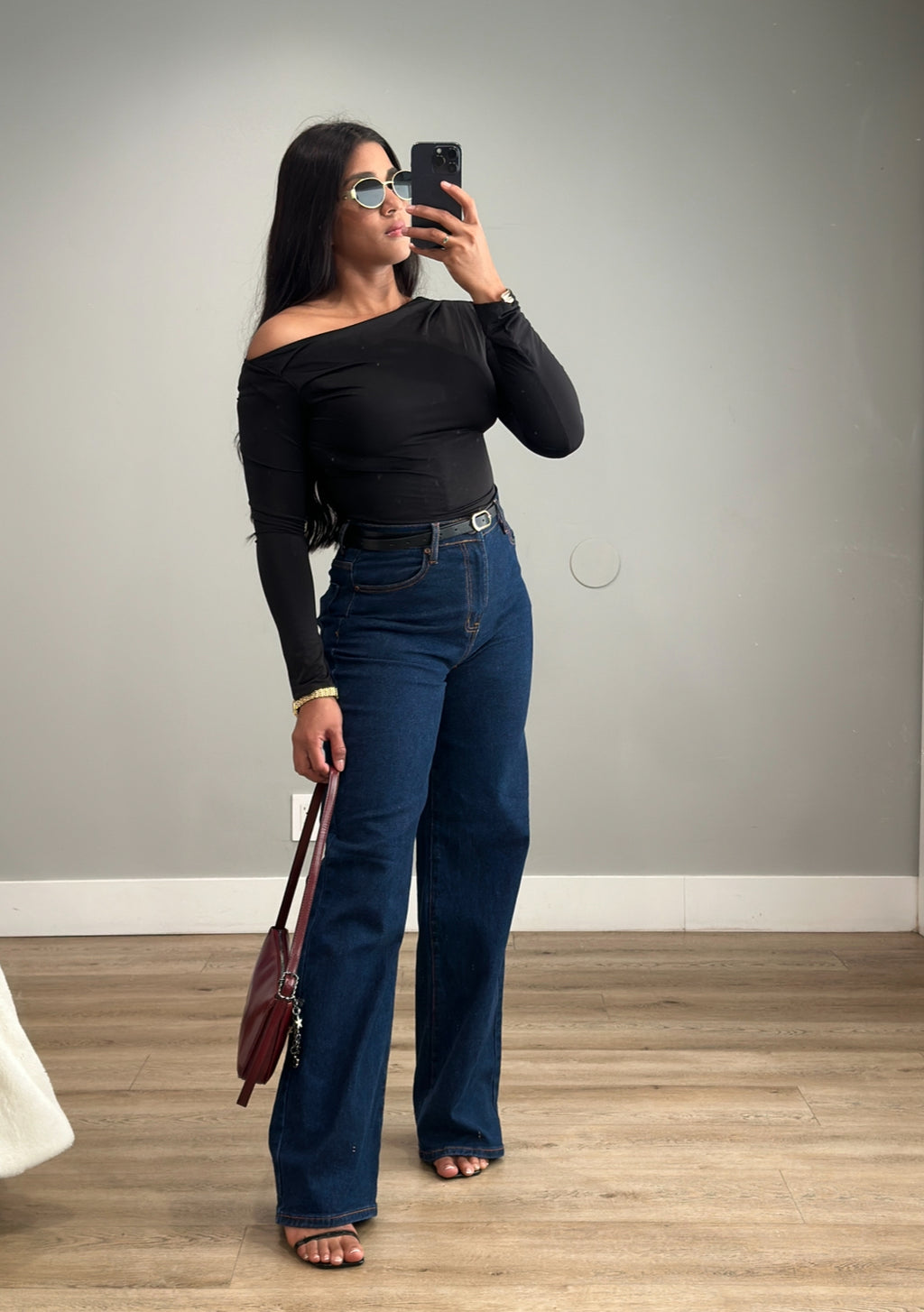 Jeans Indigo High rise /Wide Leg