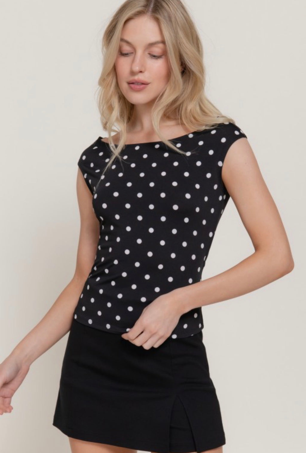 Polka dot top