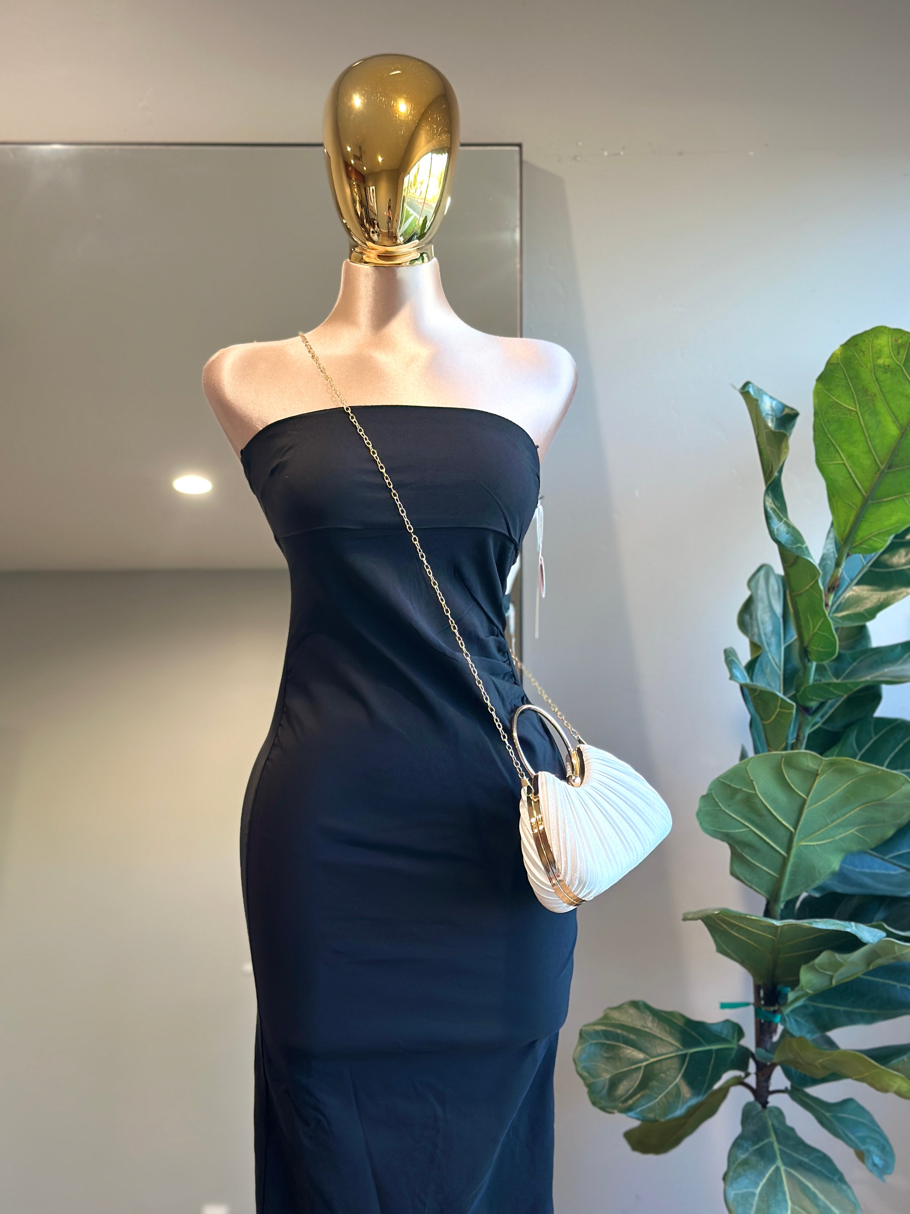 DR005- Strapless elegant dress / Stretch