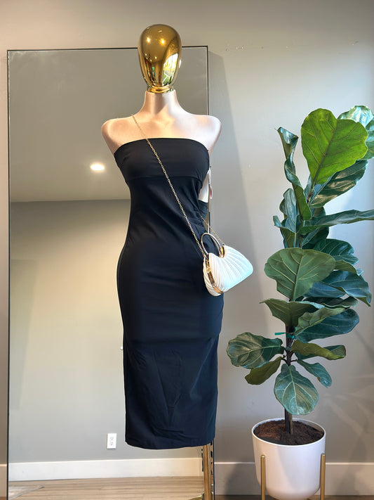 DR005- Strapless elegant dress / Stretch