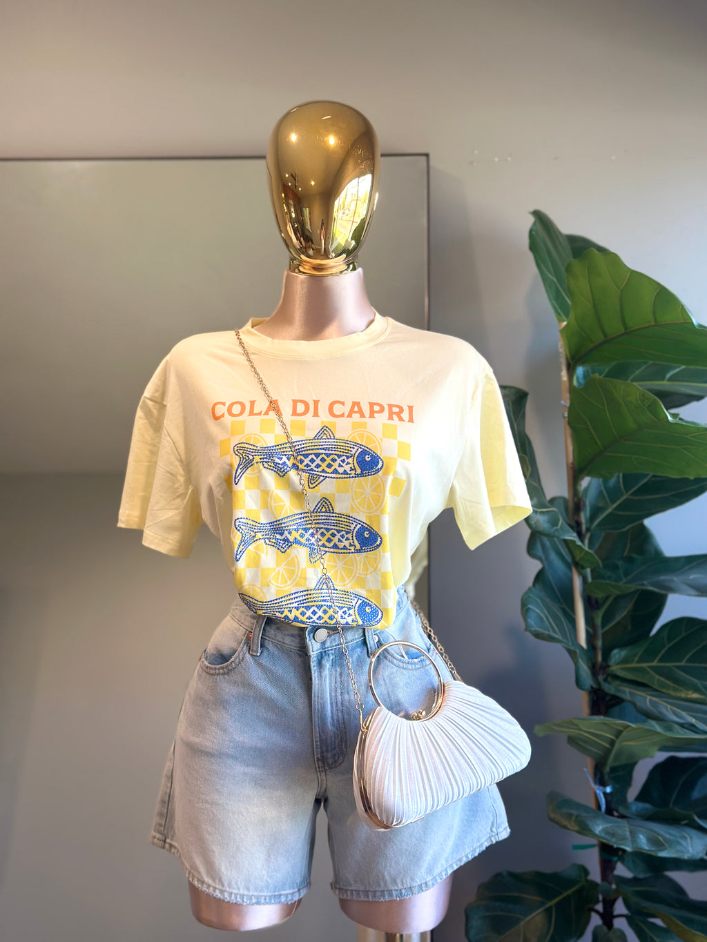 TOP003- fish Summer T-shirt Cristal
