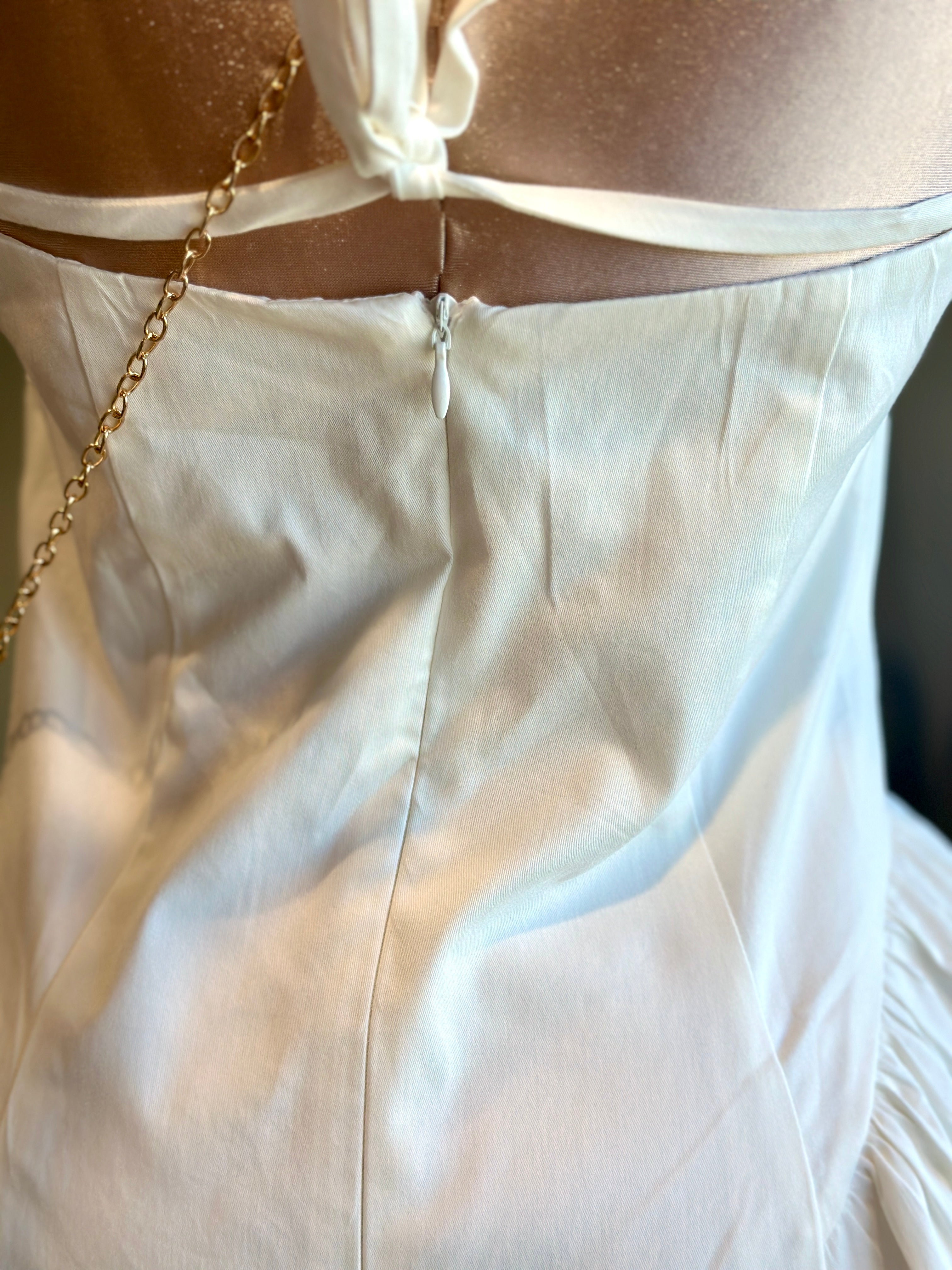 DR002- White Princess mini dress