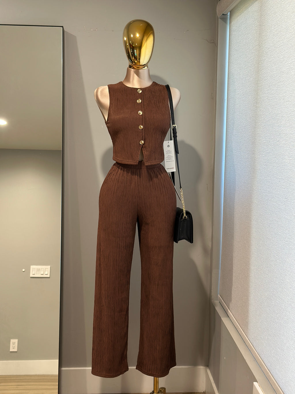 Elegant set top and pants
