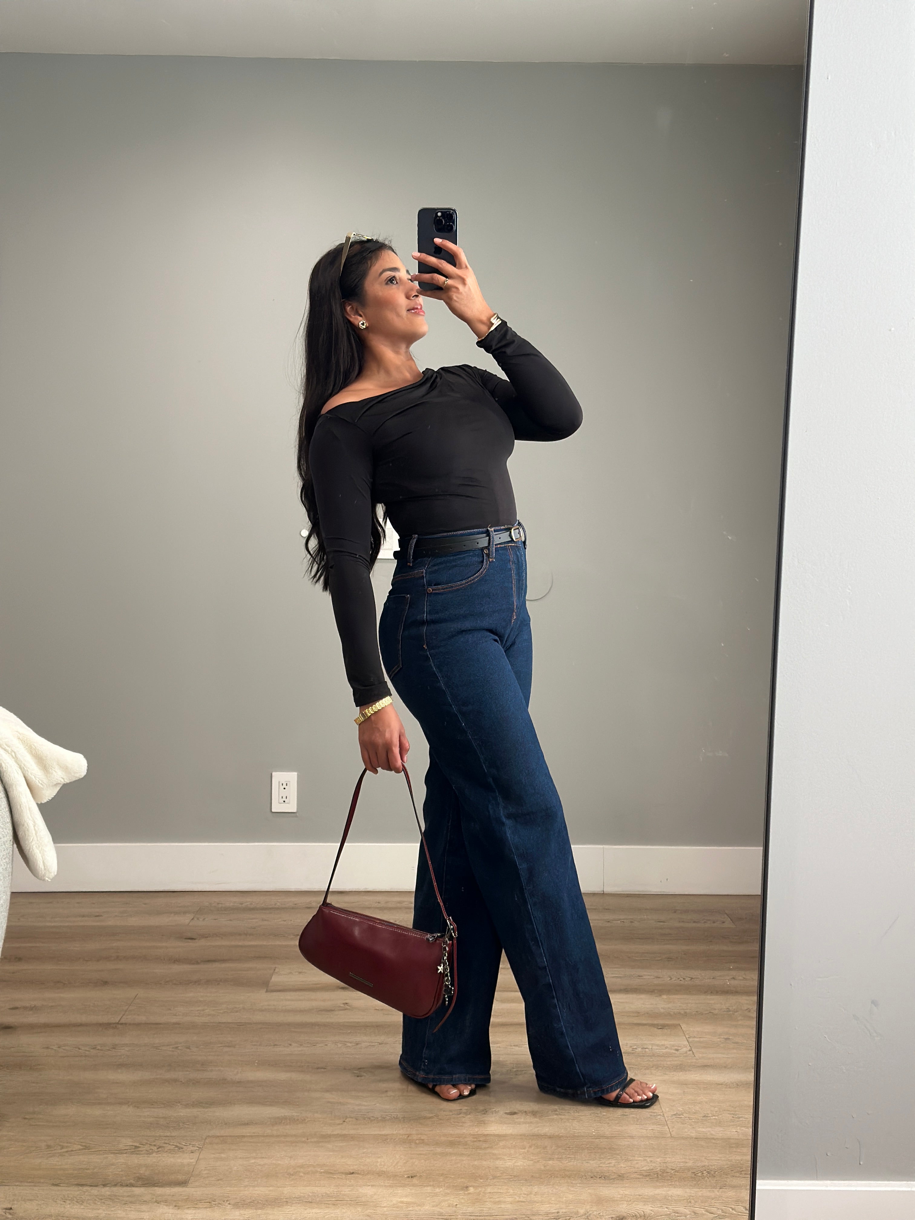 Jeans Indigo High rise /Wide Leg